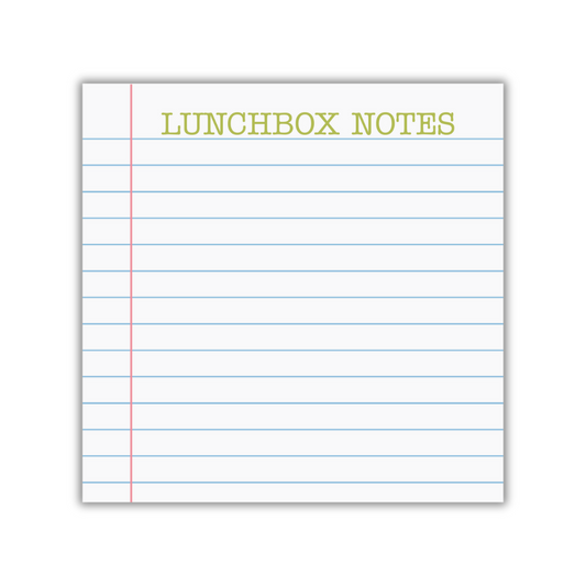 Notebook Paper Lunchbox Notes Notepad