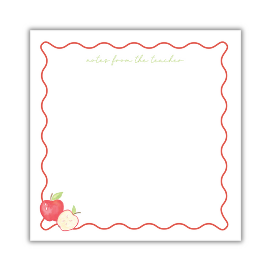 Notes From the Teacher Square Notepad