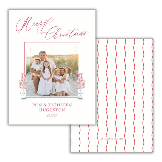 Nutcracker Candy Cane Photo Card