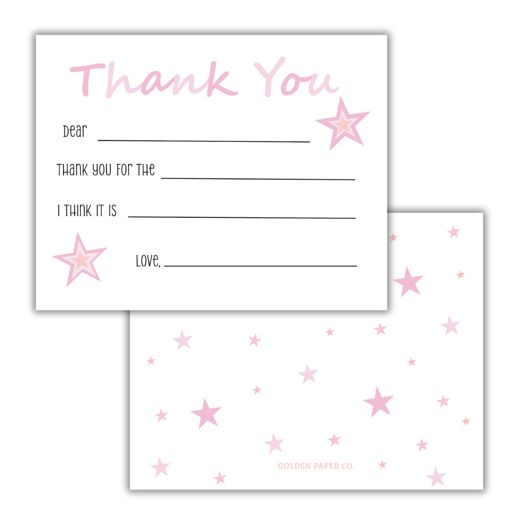 Oh My Stars Thank You Card- Set of 10