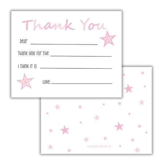Oh My Stars Thank You Card- Set of 10