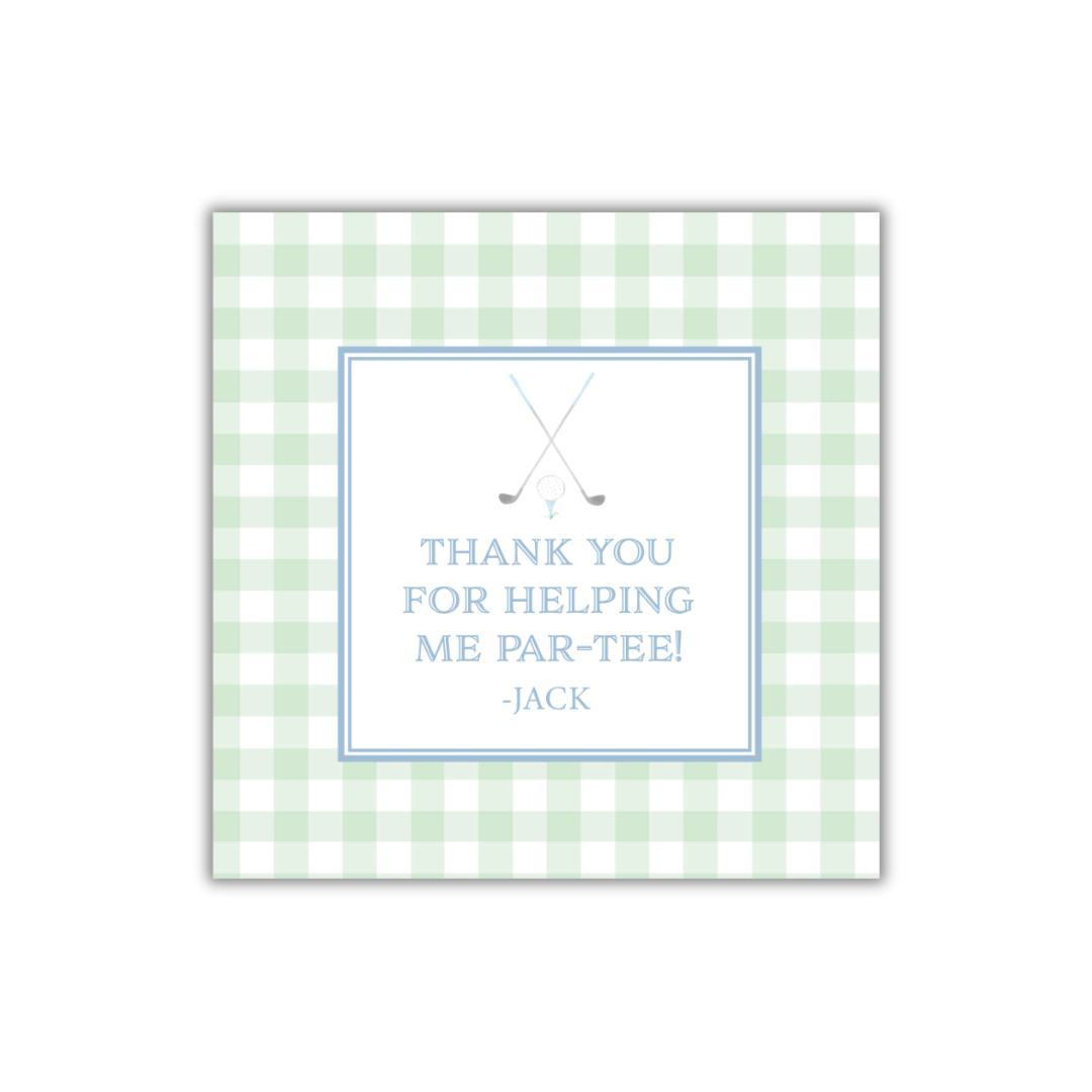 Par-Tee Gift Tag