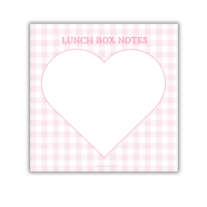 Heart Lunch Box Notes