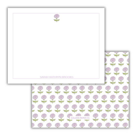 Purple Hydrangea Stationary