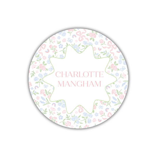 Rainbow Floral Gift Tag