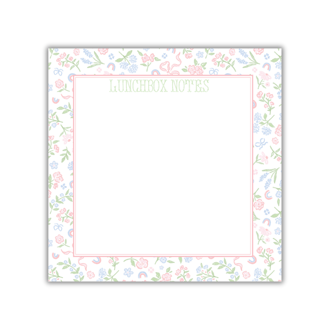Rainbow Floral Lunchbox Notes Notepad