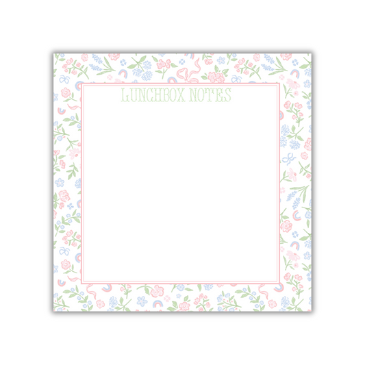 Rainbow Floral Lunchbox Notes Notepad