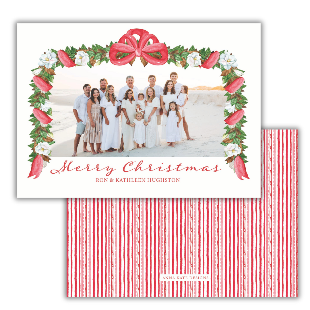 Red Magnolia 7x5 Photo Card