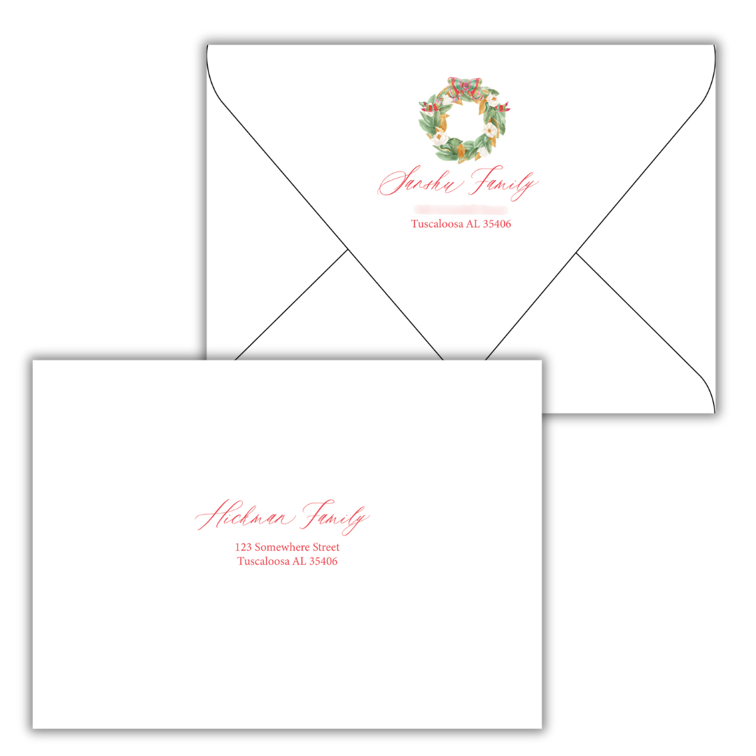 Christmas Return Address Printing