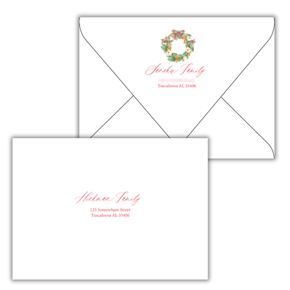 Christmas Return Address Printing