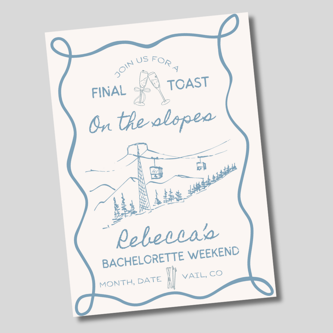 Final Toast On The Slopes- Digital File