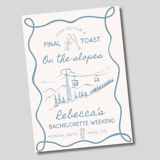 Final Toast On The Slopes- Digital File