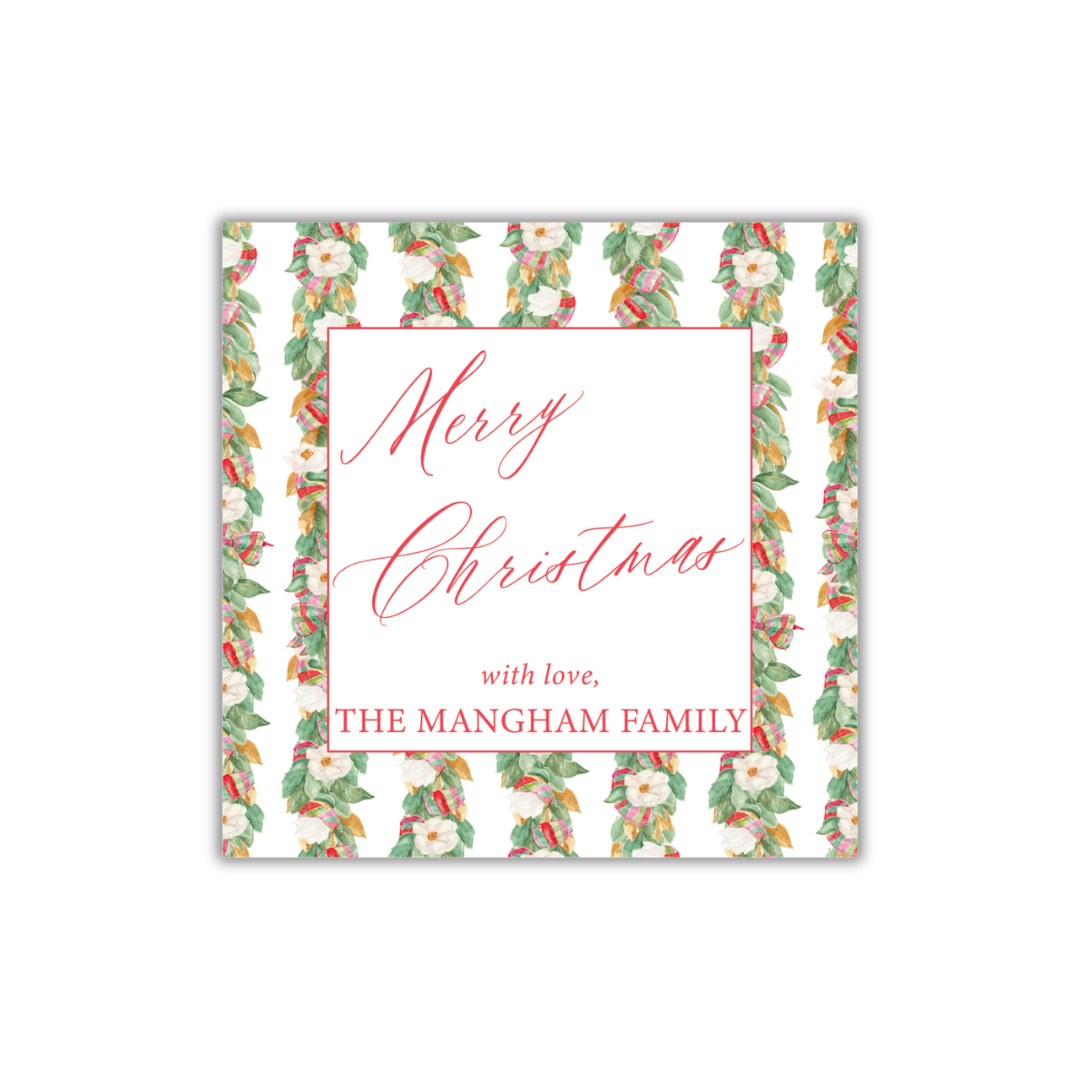 Southern Christmas Gift Tag and Sticker