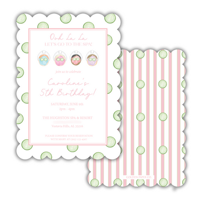 Cucumber Birthday Invitation