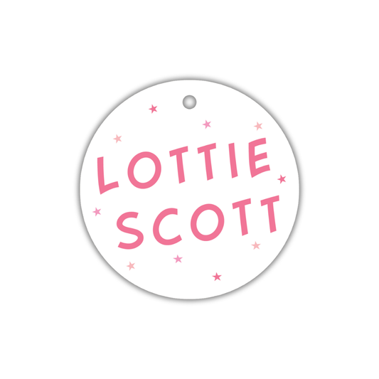 Stars Round Gift Tag