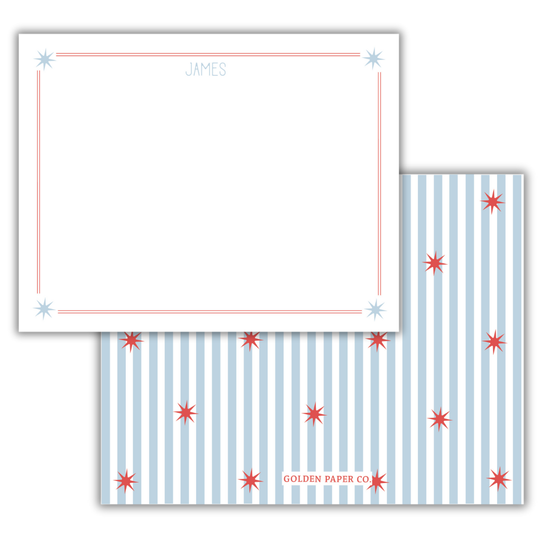Stars & Stripes Notecards-Set of 10