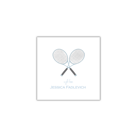 Tennis Racquet Gift Tag