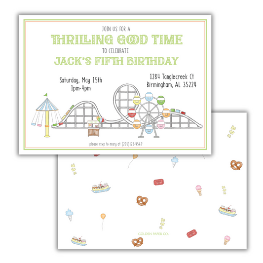 Thrilling Good Time Birthday Invitation