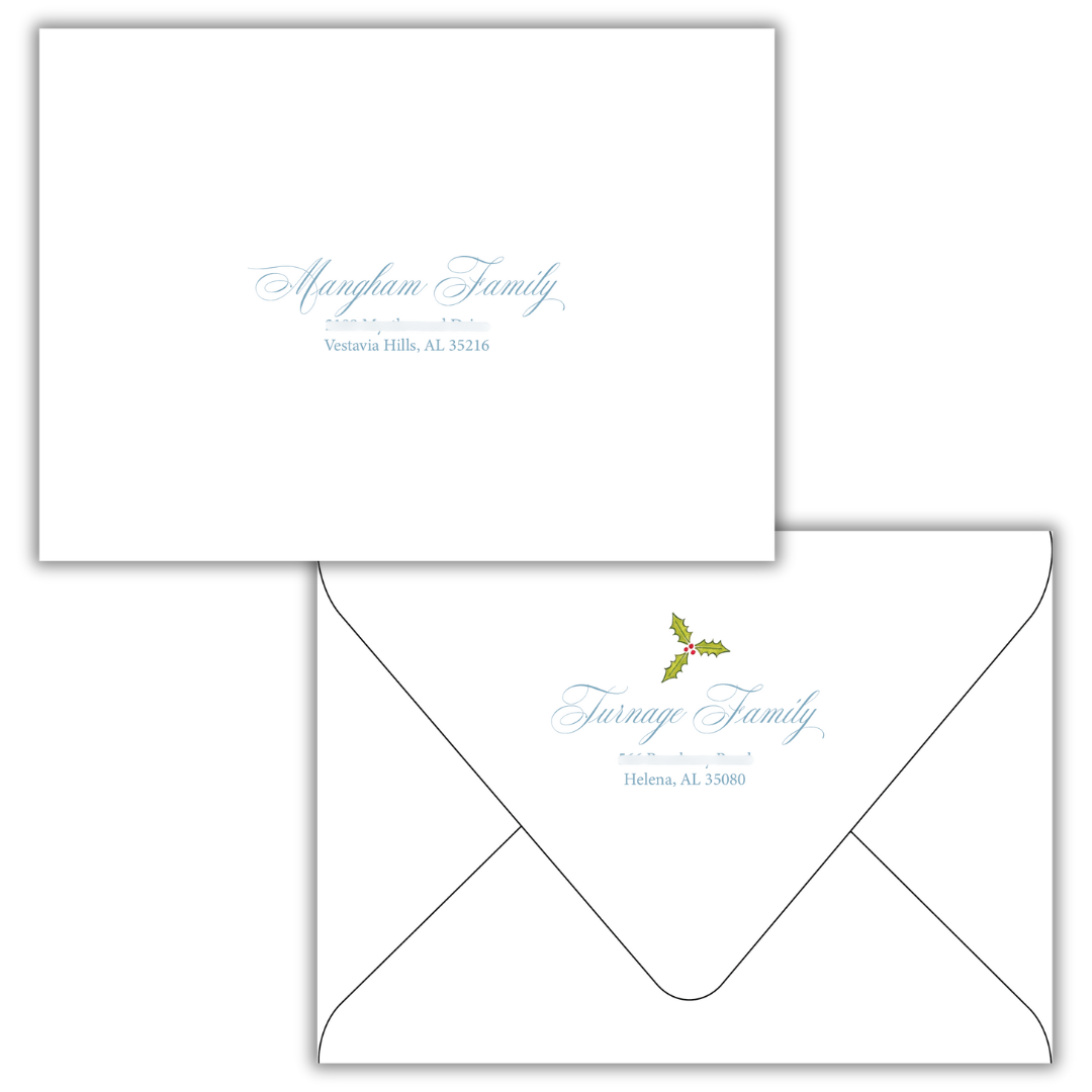 Christmas Return Address Printing