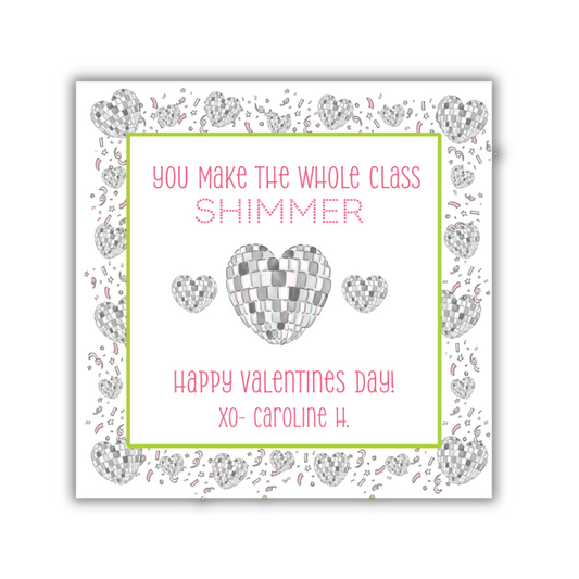 Whole Class Shimmer Gift TAG- Set of 24
