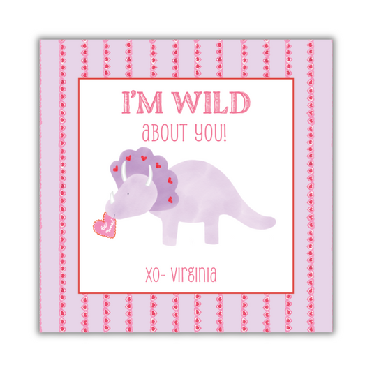 Wild About You Gift STICKER- Set of 24