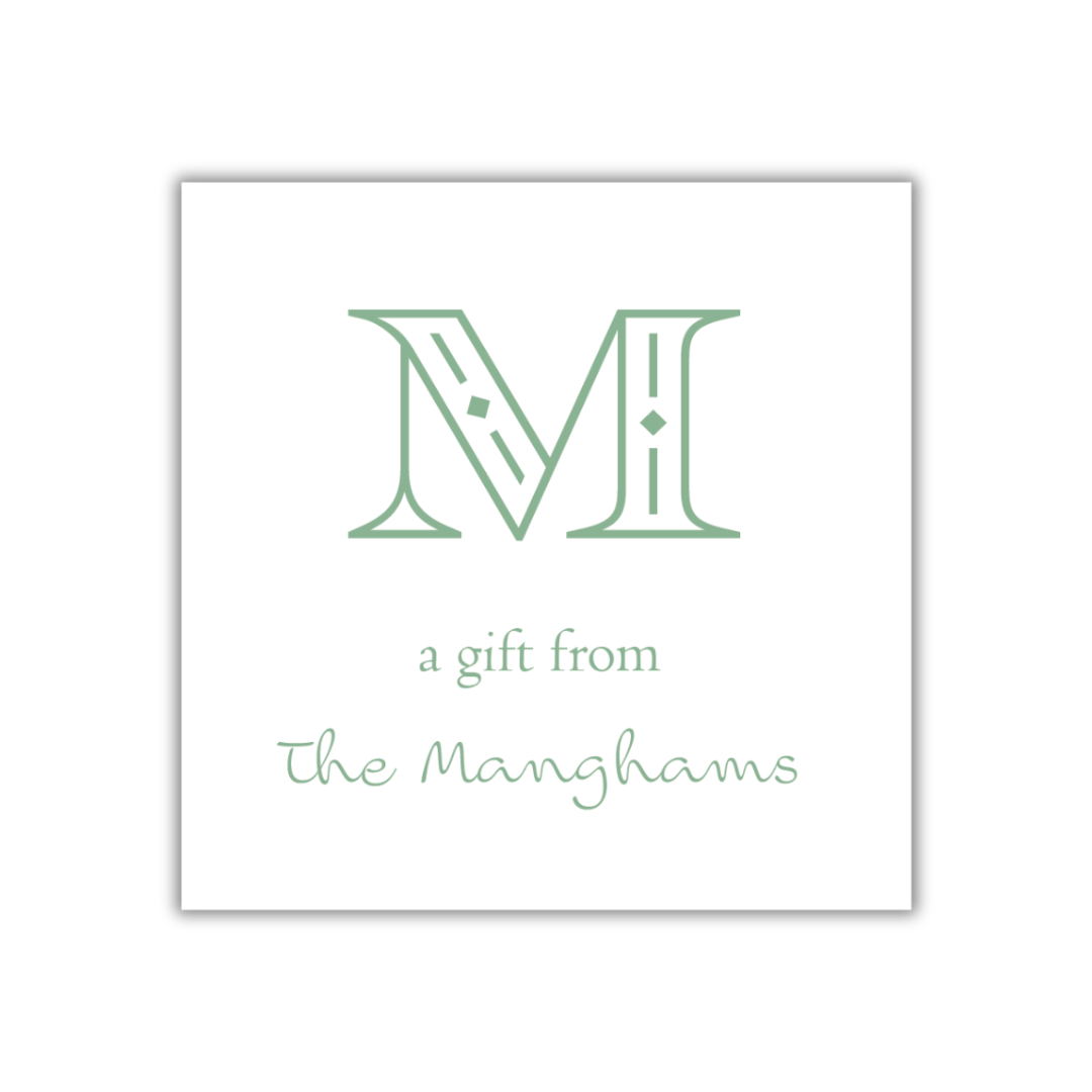 Art Deco Gift Tag