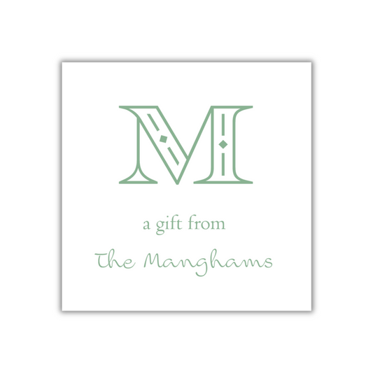 Art Deco Gift Tag