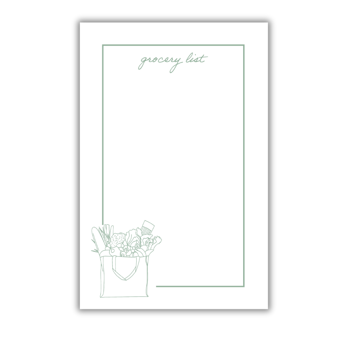 Grocery List Notepad